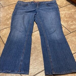 Tommy Hilfiger Women’s 16R Blue Flare Wide Leg Jeans As Is